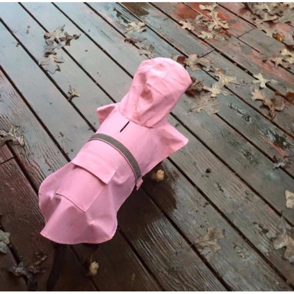 Guardian Gear Rain Jacket for Dog, Pink, Waterproof Shell, Reflective Strip